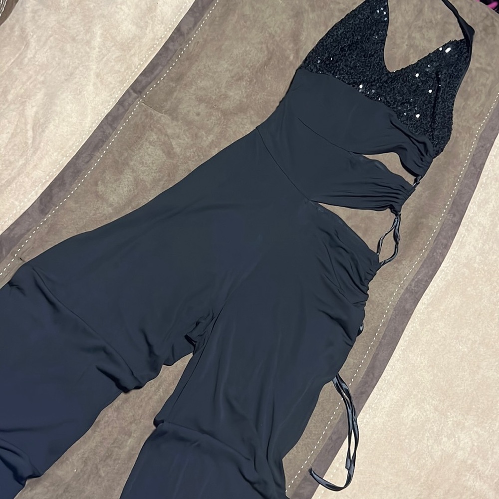 Black, sequence, romper
